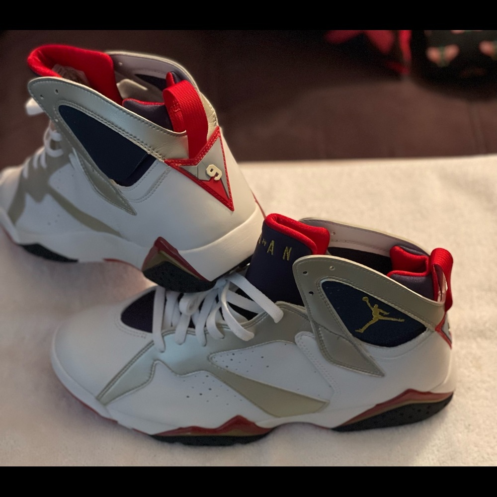 COPY - Air Jordan 7 Retro Olympics 2004 Wht/Gold/Navy